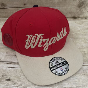 Washington‎ Wizards NBA Adjustable Strapback Cap Hat, Christmas Day, New, Red
